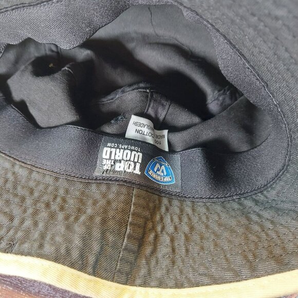 Army Black & Gold Bucket Hat With Embroidered "A" Logo - Picture 7 of 8